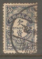 CHINA REPUBLIC    Scott  # J 45 VF USED - Postage Due