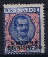 Italy  Levant Smirne Sa Nr Nr 7 MNH/** Postfrisch - European And Asian Offices