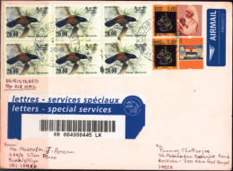 NOBEL LAUREATE-MOTHER TERESA-PERSONALISED STAMP-BIRDS-SRI LANKA REGISTERED CVR-SCARCE-FC-67-28 - Mutter Teresa