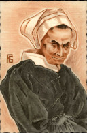 ILLUSTRATEURS - Carte Illustrée Par Géo FOURRIER - Visages Bretons - CAP SIZUN - Fourrier, G.