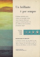 # DE BEERS UN BRILLANTE E´ PER SEMPRE Italy 1960s Advert Pubblicità Publicitè Publicidad Reklame Diamond  Diamant - Diamant