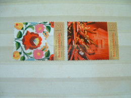 Hungary 2012 MNH Set - Flowers Lace Christmas - Unused Stamps