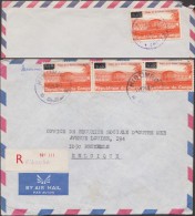 Congo Kin 1968. COB 666. 2 Lettres. Surcharges Différentes (dans Une Bande). 9.6 K Sur 4 F. Palais Des Nations - Gebraucht