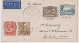 Aus272/ C.T.P. Ulm 24.3.34 Ex Sydney - Port Morsby - Sydney And Per Shipmail To Honolulu - Lettres & Documents