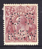 Australia 1919 King George V 11/2d Brown Single Wmk Perf OS MH - Nuevos