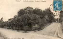 CPA- MASSY (91) - Aspect De La Rue Ferdinand Boire Et Route De Verrières En 1927 - Massy