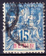 BENIN 1894 YT N° 38 Obl. (Avec Trace De Gomme Et Signé) - Gebruikt