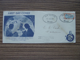 1ere POSTE SOUS-MARINE Ouvert En 1939 ! Fermée En 1941 MER SEA FLOOR COVER FDC NASSAU BAHAMAS UNDERSEA POST OFFICE PHOTO - 1859-1963 Crown Colony