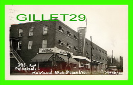 GRANBY, QUÉBEC - 395 RUE PRINCIPALE - HOTEL MONT SHEFFORD - MONTREAL SHOE STORES LTD - ANIMÉE VIEILLES VOITURES 1950 - - Granby