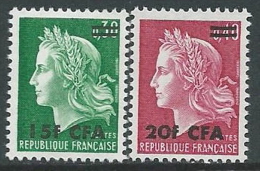 1967-69 FRANCIA REUNION MARIANNA DI CHEFFER 2 VALORI MNH ** - G19 - Nuevos