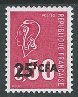 1971 FRANCIA REUNION MARIANNA DI BEQUET 25 F SU 50 CENT MH * - G19 - Nuevos