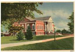 (PF 350) USA (old Postcard) Preston Library - Libraries