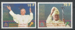 Rwanda - 1377/1378 - Jean-Paul II - 1990 - MNH - Ungebraucht