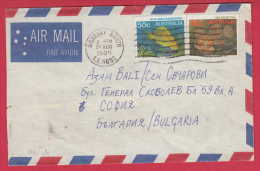 181004 / 1985 - 90 C.. - ANIMALS BLUE LINED SURGEONFISH , RED VELVET FISH , Australia Australie Australien - Storia Postale