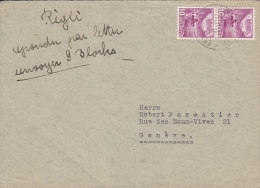 SCHWEIZ  Militärsache, Kdo.Arbeits.Kpn. 307/308, Stempel: Feldpost 15.IV.49, Auf 2x CH 299 II - Documents