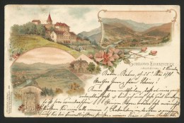 SCHLOSS EBERSTEIN Murgthal Gernsbach Nach Schönengrund Baden Baden 1898 - Gernsbach