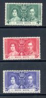 HONG KONG, 1937 Coronation Set VLMM, Cat £27 - Usati