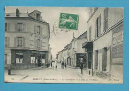 CPA Commerces Le Carrefour Et La Rue De Pontoise ERMONT 95 - Ermont-Eaubonne