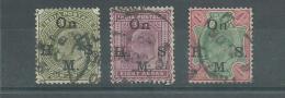 150022114  INDIA  GB  YVERT  SERVICE  Nº  43/45/46 - 1882-1901 Empire