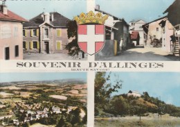 CPSM ALLINGES (Haute Savoie) - Souvenir D'......4 Vues - Bretenoux