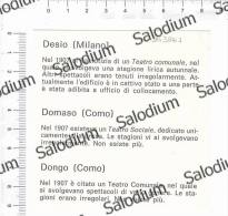 DESIO DOMASO DONGO - Teatro Teather Théâtre - Immagine Ritagliata Da Pubblicazione CROPPED IMAGE - Autres & Non Classés