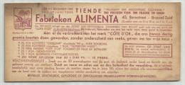 -1 X Premiekaart  . - ***CÔTE D'OR - Fabrieken ALIMENTA - 1935/1936. *** - Chocolade