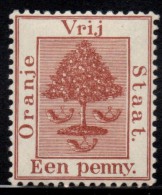 Orange Free State - 1868 1d Pale Brown (*) # SG 1 - État Libre D'Orange (1868-1909)