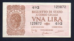 Banconota Da Una Lira Del 1944 - Italia – 1 Lira