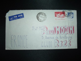 LETTRE PAR AVION POUR LA FRANCE TP ARTA POPULARA 10L + TP 1L OBL.15-3-85 INEU - Storia Postale