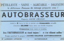 BU 1384 - BUVARD  -    BOISSON PETILLANTE  AUTOBRASSEUR - Limonades