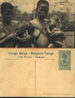 CONGO BELGE - CP N° 52 Neuve Avec Timbre Pré-imprimé (type COB N° 54) - Entiers Postaux