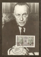 ALLEMAGNE FEDERALE Carte Maximum - Adenauer-De Gaulle - Other & Unclassified