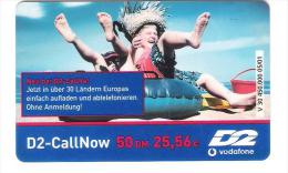 Germany - D2 Vodafone - Call Now Card - On Beach - V30 - Date 10/03 - GSM, Cartes Prepayées & Recharges