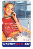 Germany - D2 Vodafone - Call Now Card - Girl On Phone - V13.2 - Date 01/03 - GSM, Cartes Prepayées & Recharges