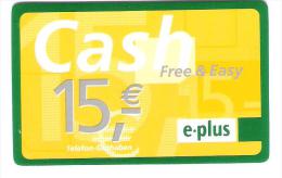 Germany - E-Plus - Free & Easy - Provider Talkline - GSM, Cartes Prepayées & Recharges