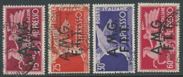 1947-48 TRIESTE A USATO ESPRESSI DEMOCRATICA 2 RIGHE 4 VALORI - L2 - Posta Espresso