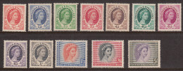 Rhodesia & Nyasaland 1954-56, Mint Mounted,Sc# 1-10,12-13 SG 1-10,12-13 - Rhodesia & Nyasaland (1954-1963)