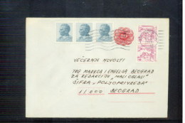 Yugoslavia 1988 Interesting Postal Stationery Letter - Covers & Documents