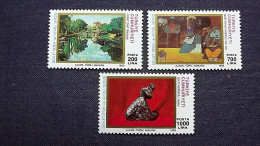 Türkei 2867/9 **/mnh, Manzara; Gem. V. H. Onat,Sarc Saz; Gem. V. B. R. Eyöbog, Kadın; Skulptur V. Z. Müridoğlu - Other & Unclassified