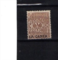 1905 LEVANTE LA CANEA AQUILA 1 CENT II TIRATURA MH * - La Canea