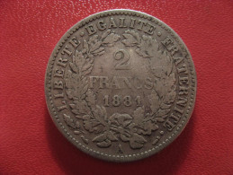 2 Francs 1881 A Paris Cérès 1515 - 2 Francs