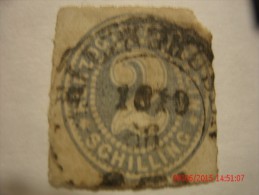 SCHLESWIG-HOLSTEIN, SCOTT#21, 2s BLUE , USED - Schleswig-Holstein