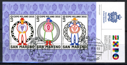 2015 - SAN MARINO - SAINT-MARIN - Expo Milano 2015 - Used -  F.D.C. Manifestazione Bologna - Gebruikt