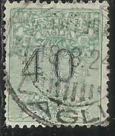 ITALY KINGDOM ITALIA REGNO 1924 SEGNATASSE TAXES TASSE POSTAGE DUE PER VAGLIA CENT. 40 USATO USED OBLITERE´ - Tax On Money Orders