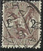 ITALY KINGDOM ITALIA REGNO 1924 SEGNATASSE TAXES TASSE POSTAGE DUE PER VAGLIA LIRE 2 USATO USED OBLITERE´ - Tax On Money Orders