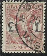 ITALY KINGDOM ITALIA REGNO 1924 SEGNATASSE TAXES TASSE POSTAGE DUE PER VAGLIA LIRE 1 USATO USED OBLITERE´ - Tax On Money Orders