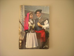 PYRENEES ATLANTIQUES FOLKLORE BEARNAIS JEUNE COUPLE - Bearn