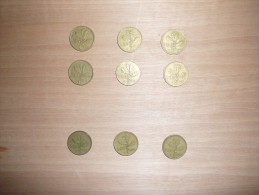 9 Monete Da 20 Lire Del 1958 - 57 - 20 Liras