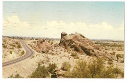 T916 -  Turtle Rock - This Unusual Formation Resembles A Giant Turtle And Is A Popular Landmark In The Desert Near Tempe - Tempe