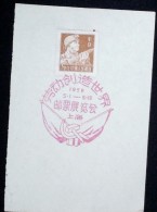 CHINA CHINE CINA 50'S COMMEMORATIVE POSTMARK ON A PIECE OF PAPER - 22 - Lettres & Documents